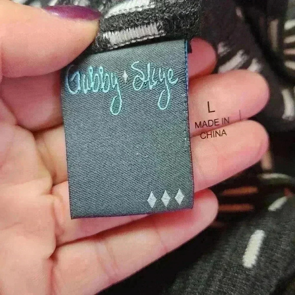 Gabby Skye Sweater Dress BLACK AND WHITE Short Sleeve Knee Length Size L - Picture 6 of 9